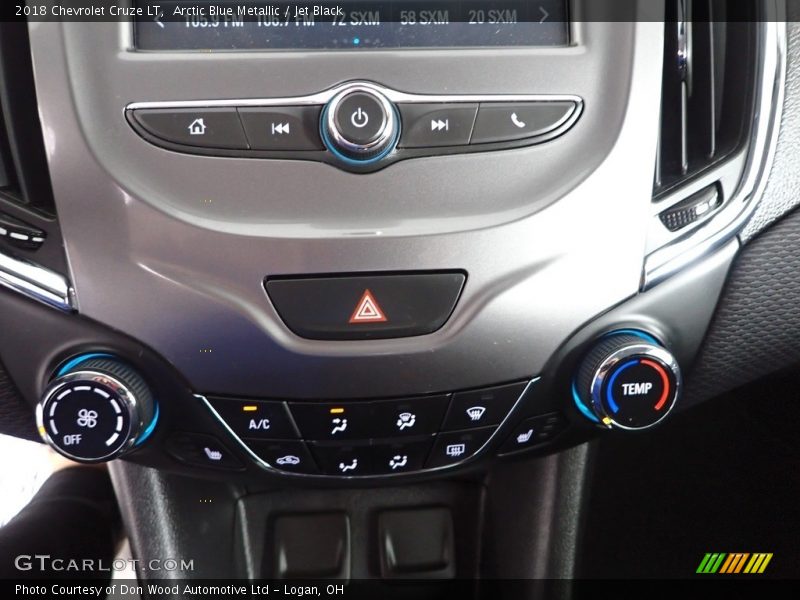 Arctic Blue Metallic / Jet Black 2018 Chevrolet Cruze LT