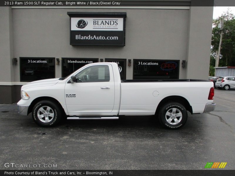 Bright White / Black/Diesel Gray 2013 Ram 1500 SLT Regular Cab