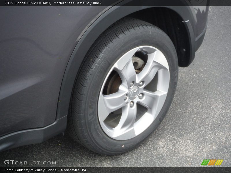 Modern Steel Metallic / Black 2019 Honda HR-V LX AWD