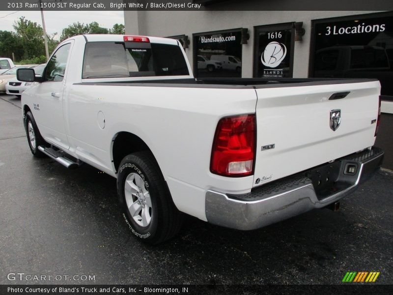 Bright White / Black/Diesel Gray 2013 Ram 1500 SLT Regular Cab