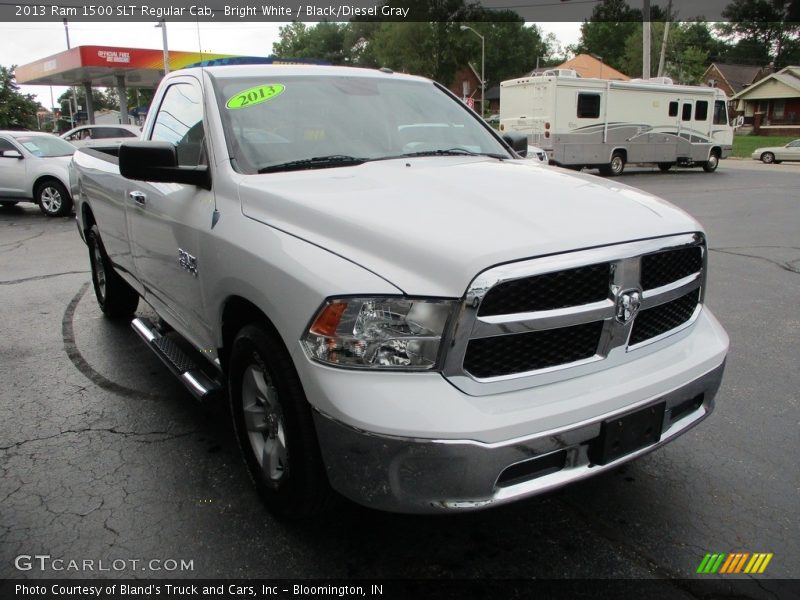 Bright White / Black/Diesel Gray 2013 Ram 1500 SLT Regular Cab