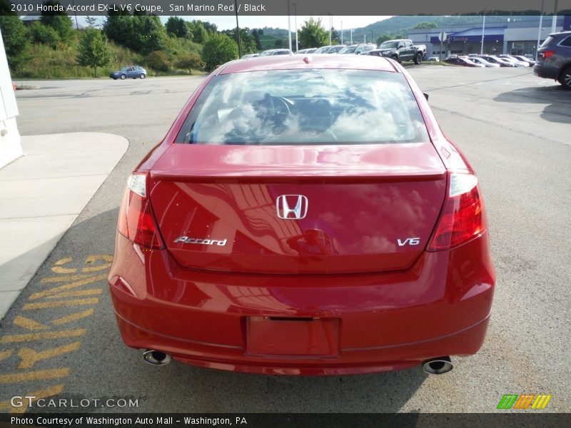 San Marino Red / Black 2010 Honda Accord EX-L V6 Coupe