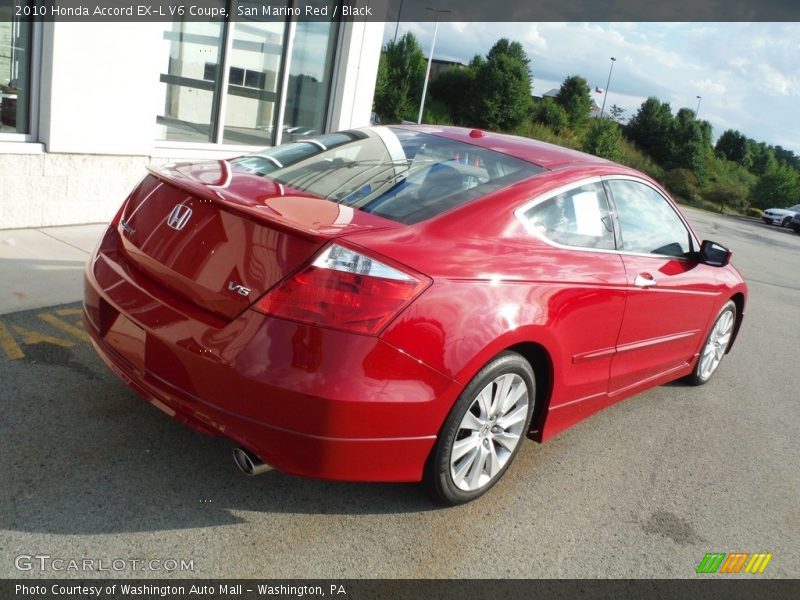 San Marino Red / Black 2010 Honda Accord EX-L V6 Coupe