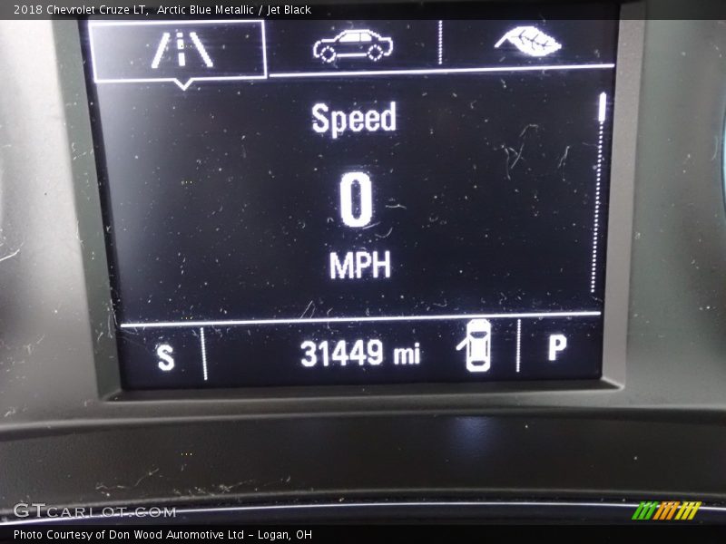 Arctic Blue Metallic / Jet Black 2018 Chevrolet Cruze LT