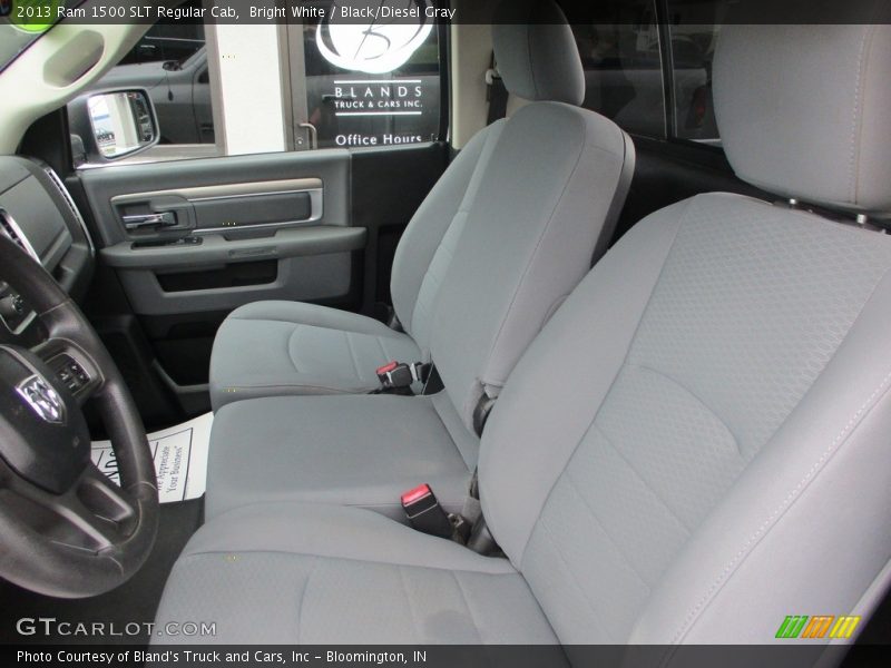 Bright White / Black/Diesel Gray 2013 Ram 1500 SLT Regular Cab