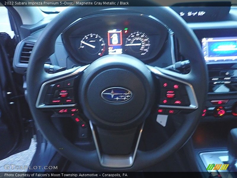 Magnetite Gray Metallic / Black 2022 Subaru Impreza Premium 5-Door