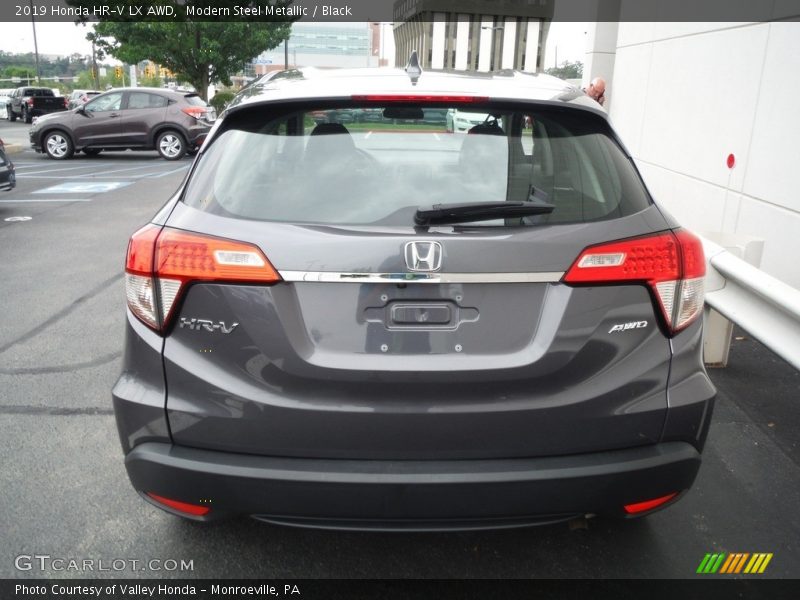 Modern Steel Metallic / Black 2019 Honda HR-V LX AWD
