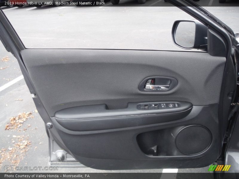 Modern Steel Metallic / Black 2019 Honda HR-V LX AWD