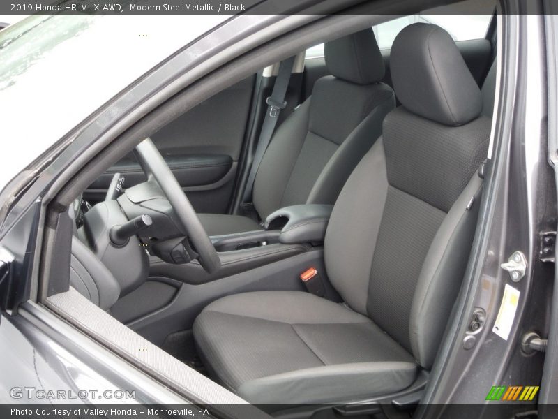 Modern Steel Metallic / Black 2019 Honda HR-V LX AWD