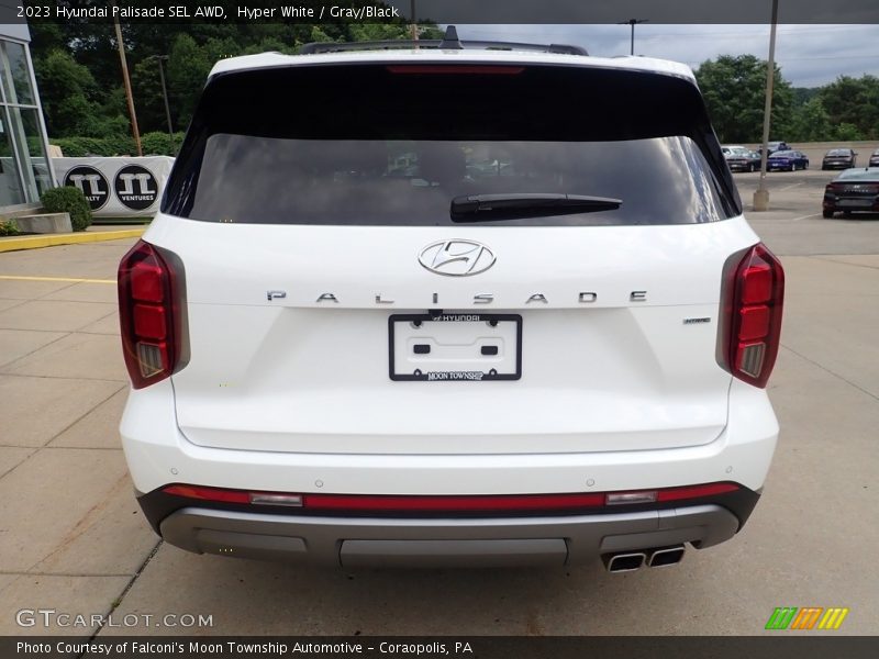 Hyper White / Gray/Black 2023 Hyundai Palisade SEL AWD