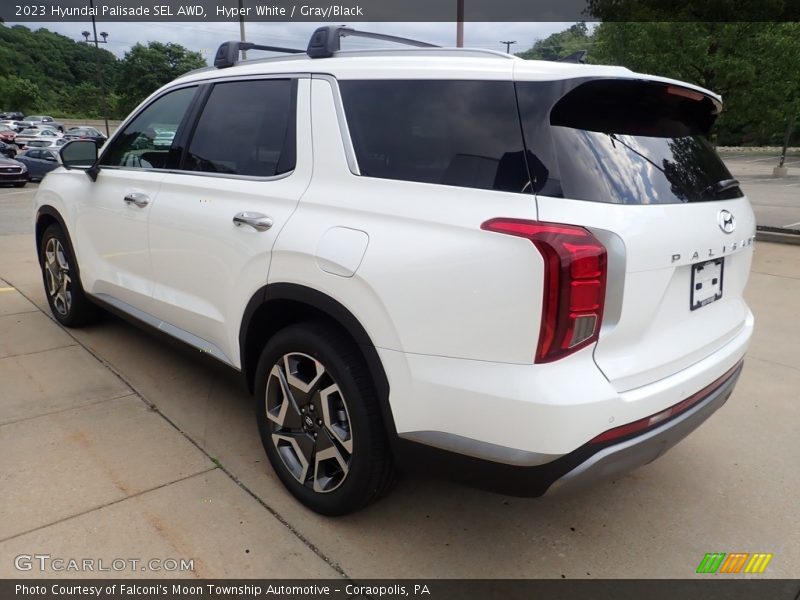 Hyper White / Gray/Black 2023 Hyundai Palisade SEL AWD