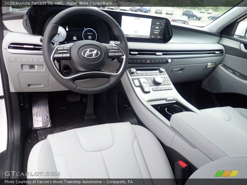  2023 Palisade SEL AWD Gray/Black Interior