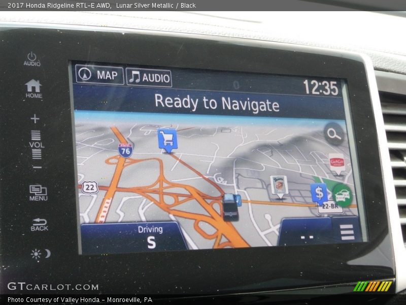 Lunar Silver Metallic / Black 2017 Honda Ridgeline RTL-E AWD