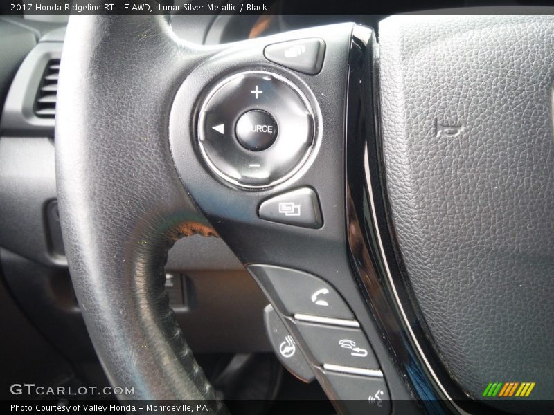 Lunar Silver Metallic / Black 2017 Honda Ridgeline RTL-E AWD