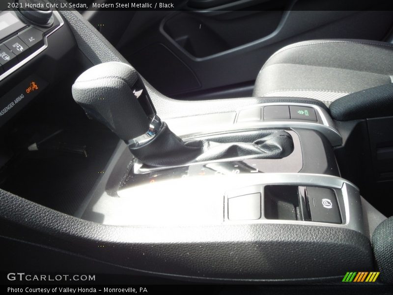 Modern Steel Metallic / Black 2021 Honda Civic LX Sedan