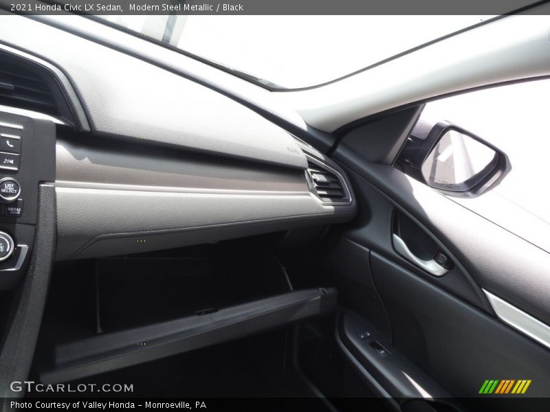Modern Steel Metallic / Black 2021 Honda Civic LX Sedan