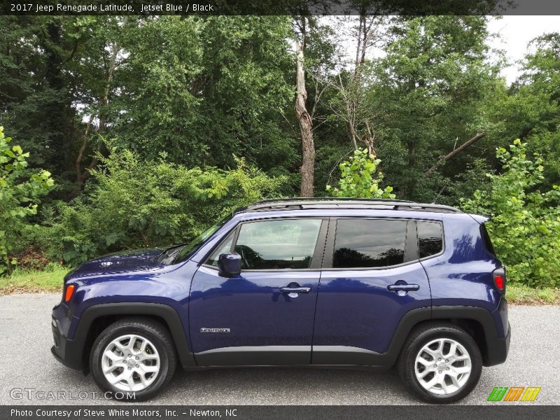 Jetset Blue / Black 2017 Jeep Renegade Latitude
