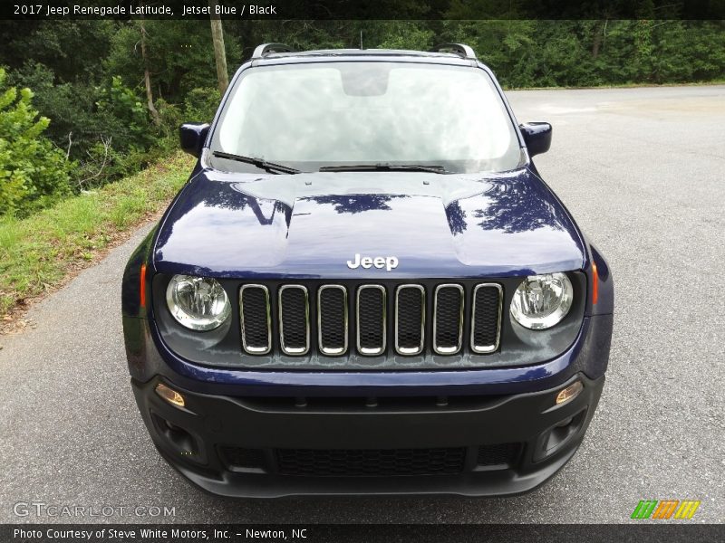 Jetset Blue / Black 2017 Jeep Renegade Latitude