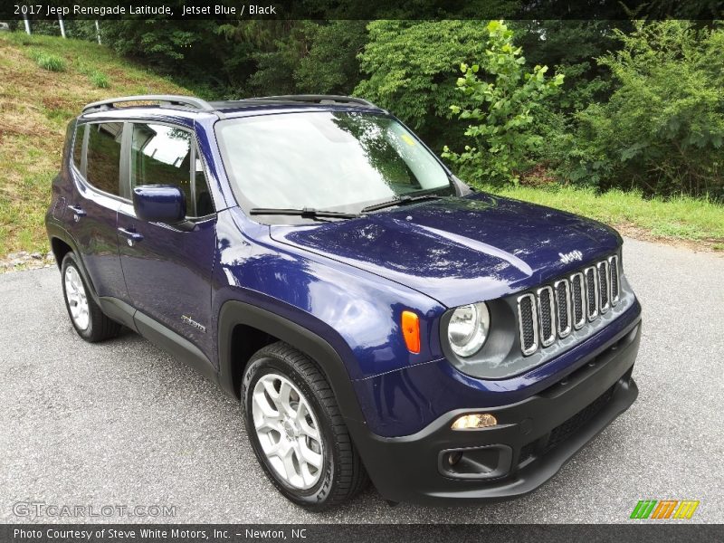 Jetset Blue / Black 2017 Jeep Renegade Latitude