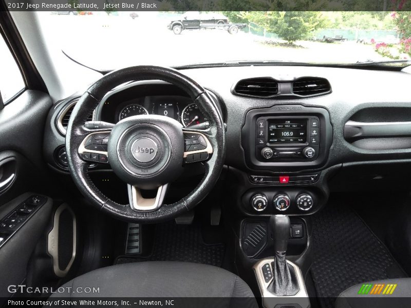 Jetset Blue / Black 2017 Jeep Renegade Latitude