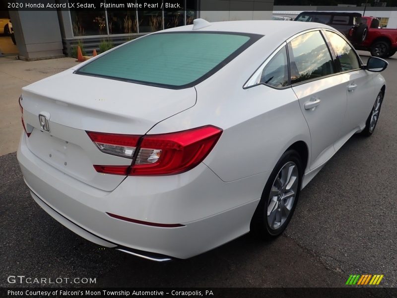 Platinum White Pearl / Black 2020 Honda Accord LX Sedan