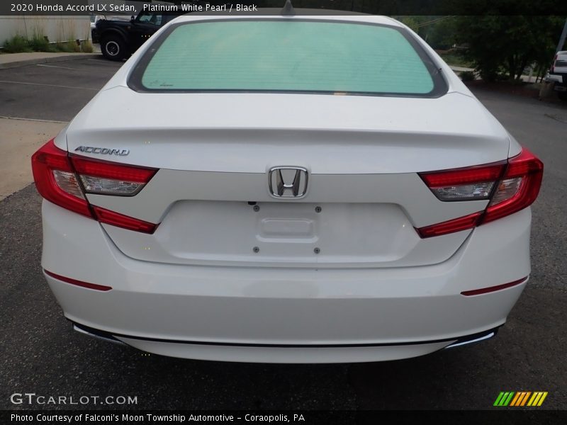 Platinum White Pearl / Black 2020 Honda Accord LX Sedan