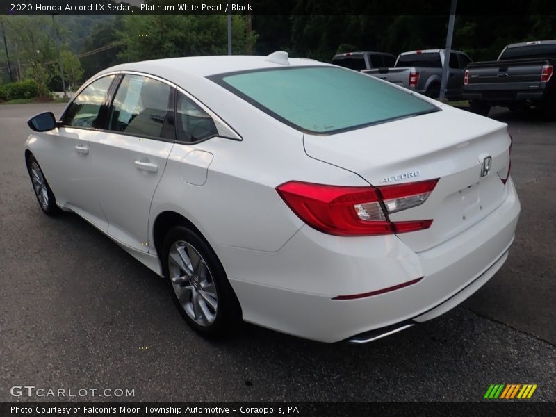 Platinum White Pearl / Black 2020 Honda Accord LX Sedan