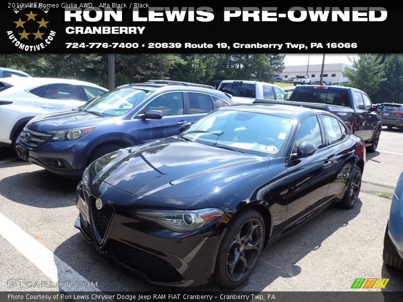 Alfa Black / Black 2019 Alfa Romeo Giulia AWD