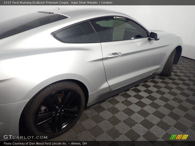 Ingot Silver Metallic / Ceramic 2015 Ford Mustang EcoBoost Premium Coupe