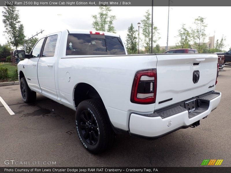 Bright White / Black 2022 Ram 2500 Big Horn Crew Cab Night Edition 4x4