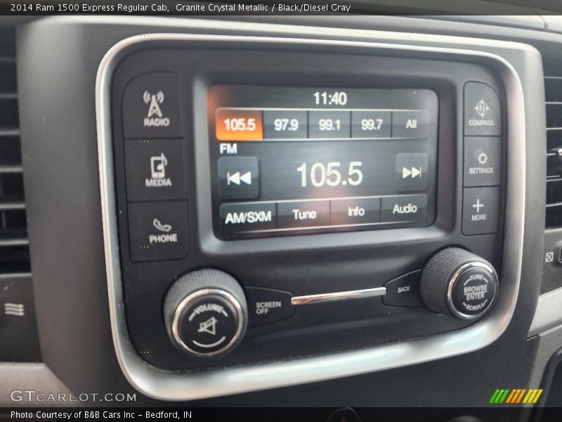 Granite Crystal Metallic / Black/Diesel Gray 2014 Ram 1500 Express Regular Cab