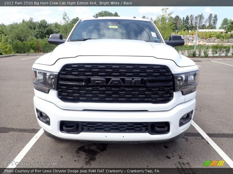 Bright White / Black 2022 Ram 2500 Big Horn Crew Cab Night Edition 4x4