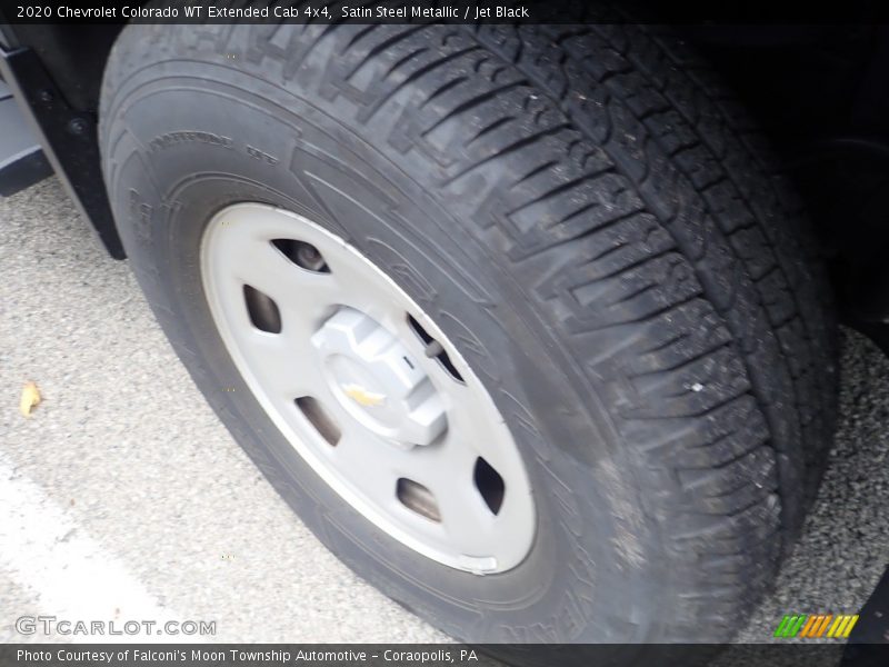Satin Steel Metallic / Jet Black 2020 Chevrolet Colorado WT Extended Cab 4x4