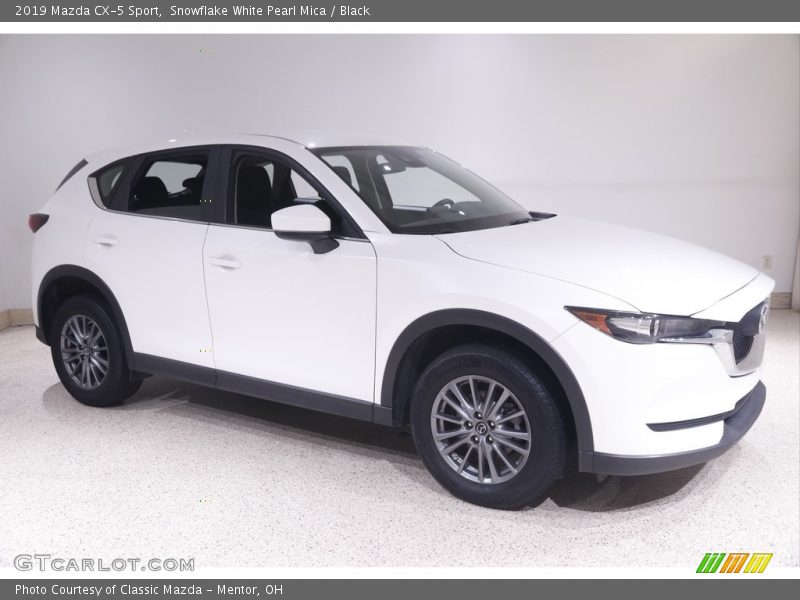 Snowflake White Pearl Mica / Black 2019 Mazda CX-5 Sport