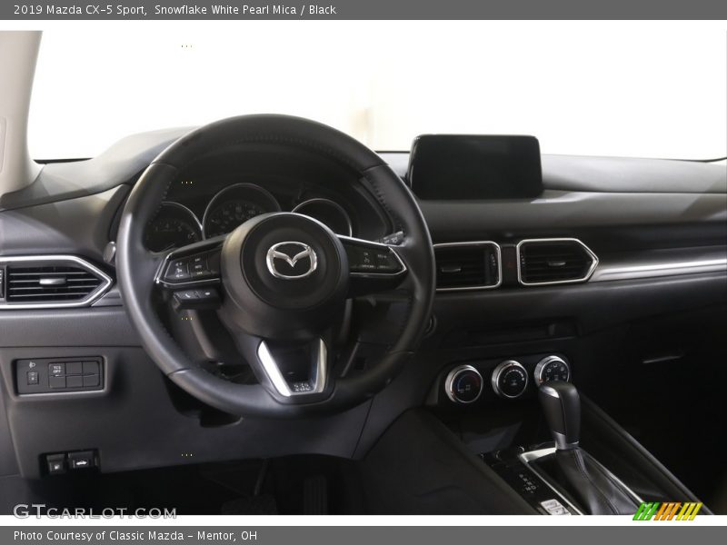 Snowflake White Pearl Mica / Black 2019 Mazda CX-5 Sport