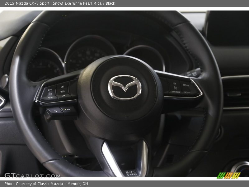 Snowflake White Pearl Mica / Black 2019 Mazda CX-5 Sport