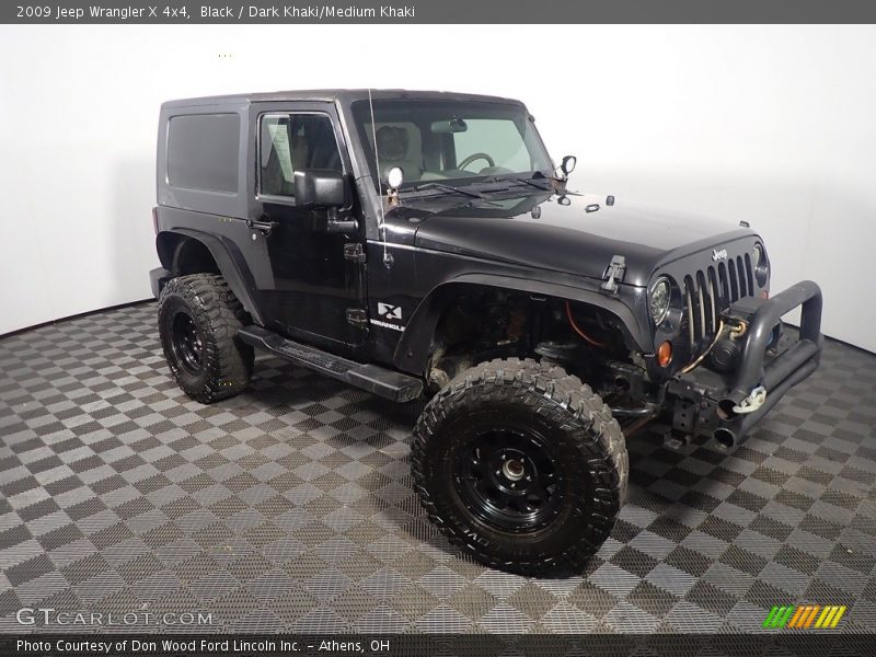 Black / Dark Khaki/Medium Khaki 2009 Jeep Wrangler X 4x4