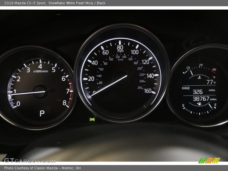 Snowflake White Pearl Mica / Black 2019 Mazda CX-5 Sport