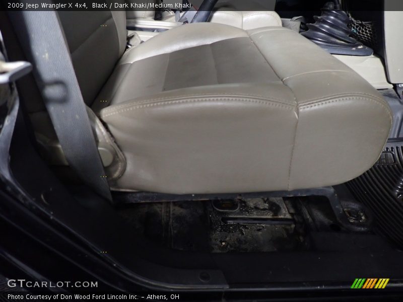 Black / Dark Khaki/Medium Khaki 2009 Jeep Wrangler X 4x4