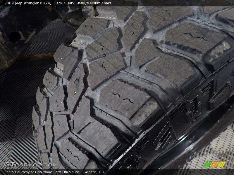 Black / Dark Khaki/Medium Khaki 2009 Jeep Wrangler X 4x4