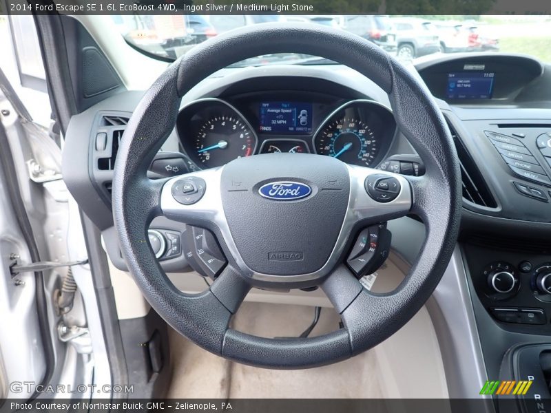 Ingot Silver / Medium Light Stone 2014 Ford Escape SE 1.6L EcoBoost 4WD