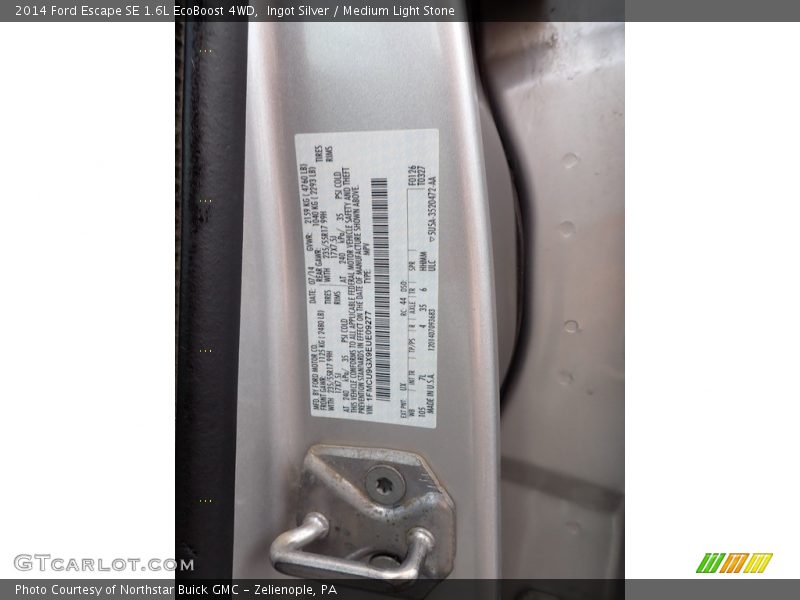 Ingot Silver / Medium Light Stone 2014 Ford Escape SE 1.6L EcoBoost 4WD