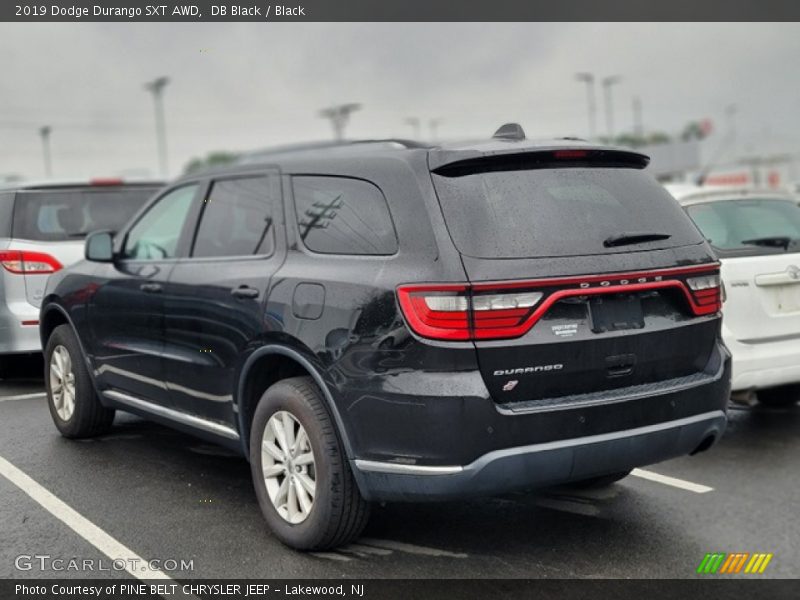DB Black / Black 2019 Dodge Durango SXT AWD