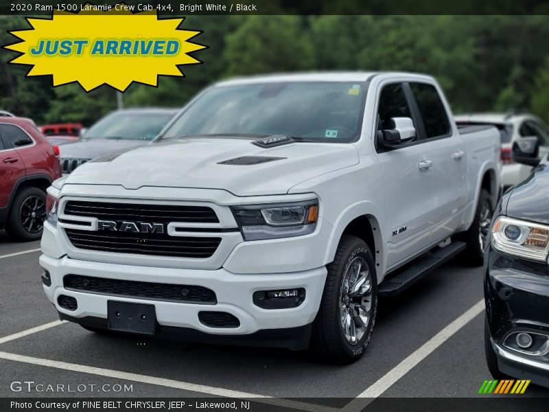 Bright White / Black 2020 Ram 1500 Laramie Crew Cab 4x4