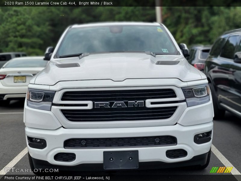 Bright White / Black 2020 Ram 1500 Laramie Crew Cab 4x4