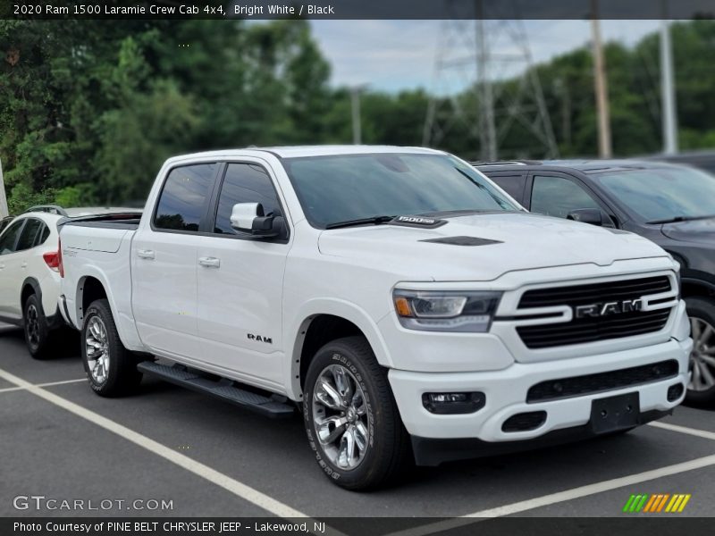 Bright White / Black 2020 Ram 1500 Laramie Crew Cab 4x4
