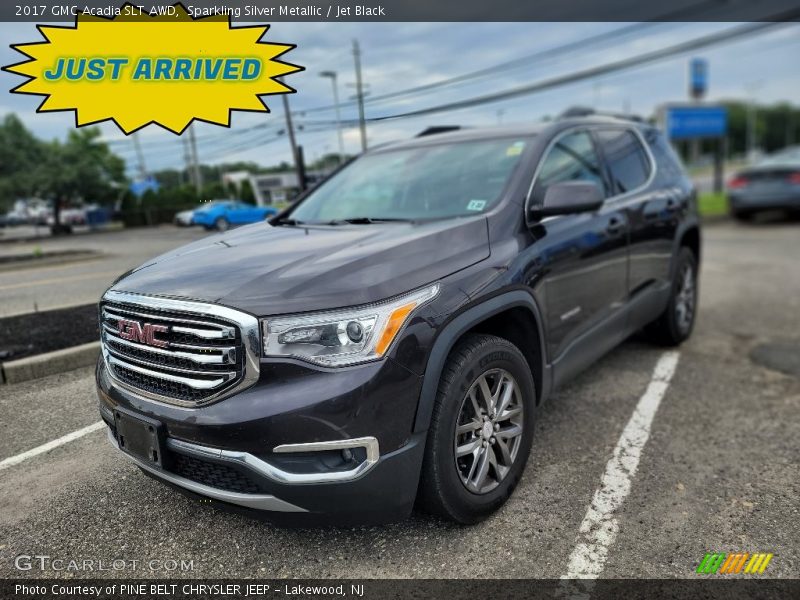 Sparkling Silver Metallic / Jet Black 2017 GMC Acadia SLT AWD