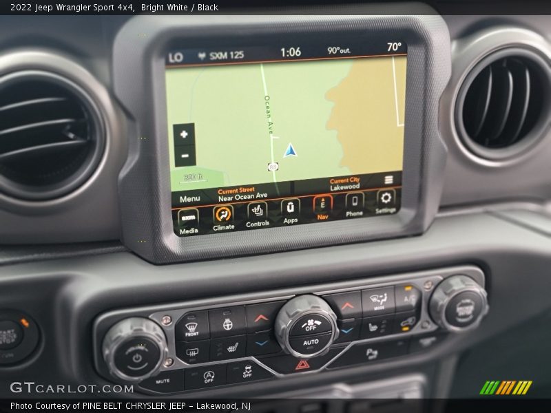 Navigation of 2022 Wrangler Sport 4x4