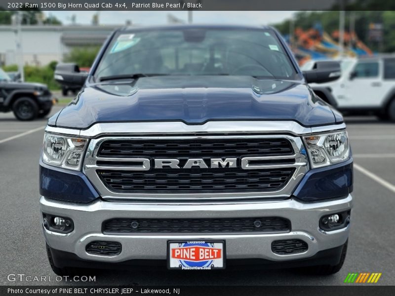 Patriot Blue Pearl / Black 2022 Ram 1500 Big Horn Quad Cab 4x4