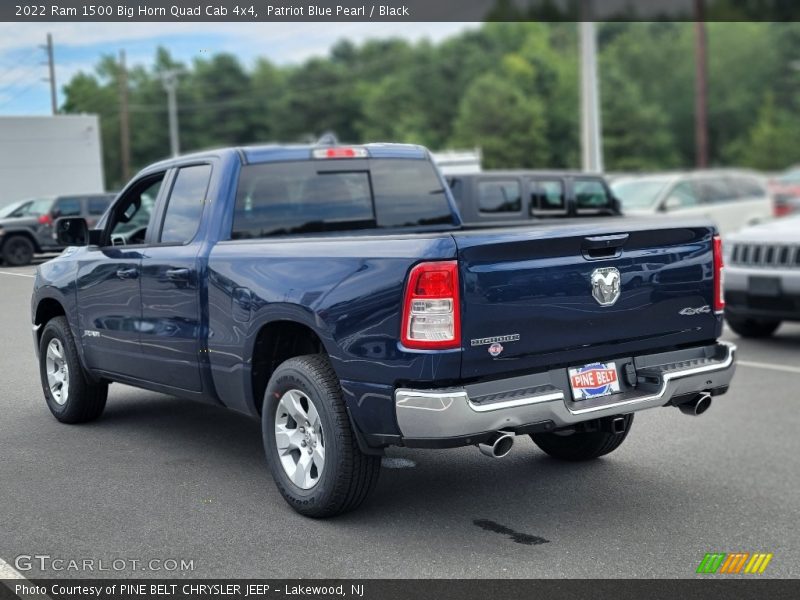Patriot Blue Pearl / Black 2022 Ram 1500 Big Horn Quad Cab 4x4